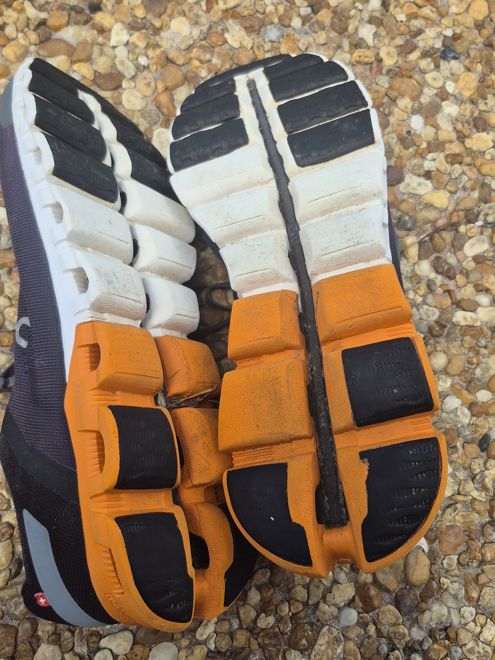 On Cloud X Men’s 9.5 Purple Gray Orange Running Training Shoes - Picture 12 of 16